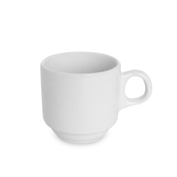 Xícara Empilhavel de Porcelana 90 ml Branco