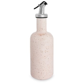 Garrafa de Porcelana 300 ml para Azeite/Vinagre Rosa Paçoca