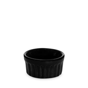 Ramequim de Porcelana 50 ml Preto (mini)