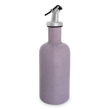 Garrafa de Porcelana 300 ml para Azeite/Vinagre Lilás Paçoca