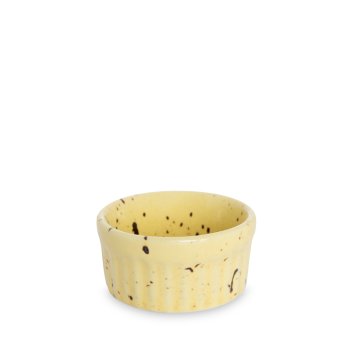 Ramequim de Porcelana 50 ml Amarelo Paçoca (mini)
