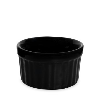 Ramequim de Porcelana 200 ml Preto (grande)