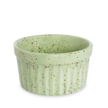 Ramequim de Porcelana 250 ml Verde Paçoca (extra grande)