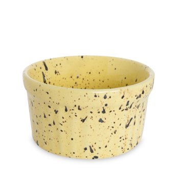 Ramequim de Porcelana 250 ml Amarelo Paçoca (extra grande)