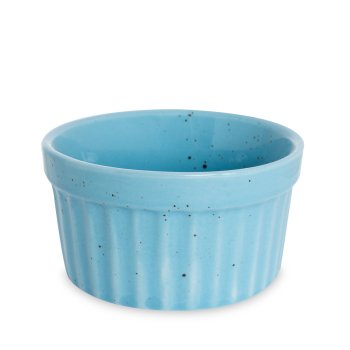 Ramequim de Porcelana 250 ml Azul Paçoca (extra grande)