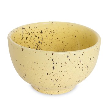 Tigela Japonesa de Porcelana 600 ml Amarelo Paçoca