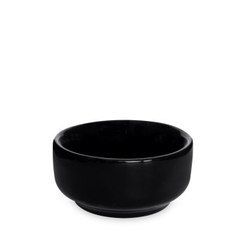 Manteigueira Hotel de Porcelana 60 ml Preto