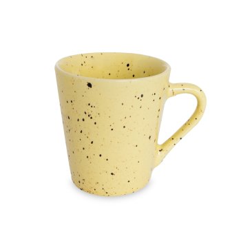 Caneca Tulipa de Porcelana 130 ml Amarelo Paçoca
